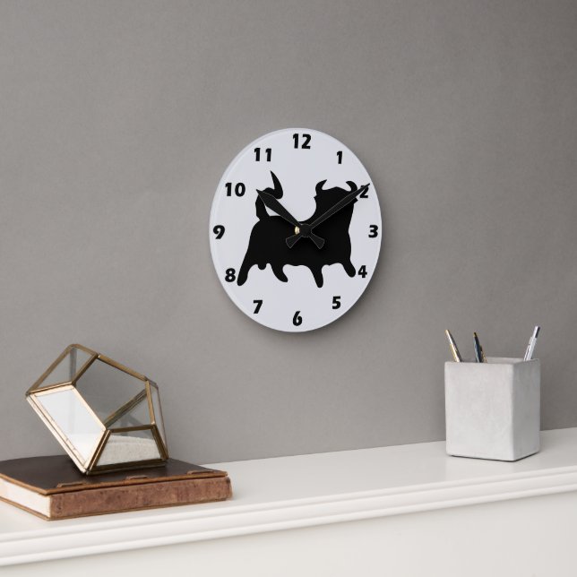 Black Bull Design Rund Klocka (Kontor)