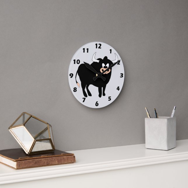 Black Bull Design Rund Klocka (Kontor)