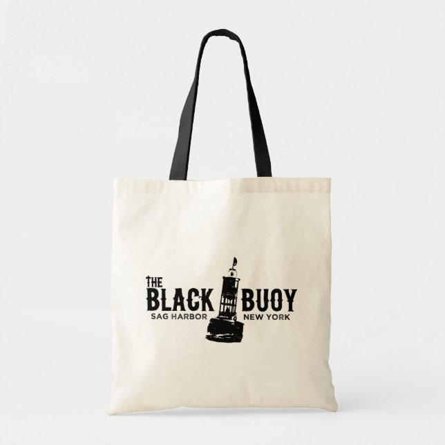 Black Buoy Tote Bag Tygkasse (Framsidan)