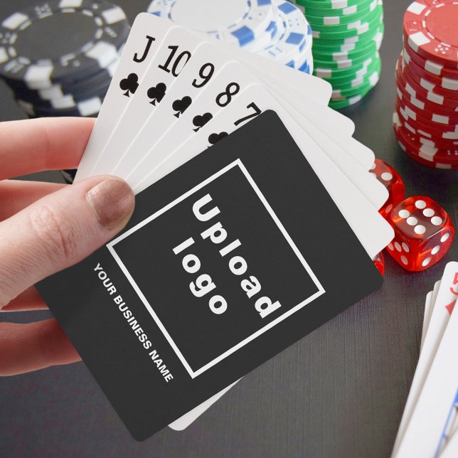 Black Business Brand på uppspelningskort Casinokort (Black business brand on playing cards)
