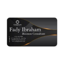 Black Business Card or Identity Card