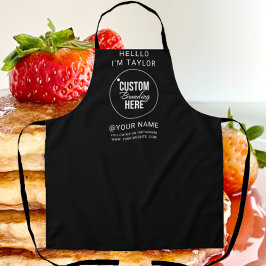 Black Business Logotyp Apron