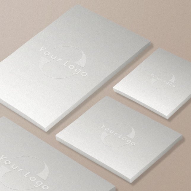 Black Business logotyp Company Promotional Anpassn Post-it Block (Skapare uppladdad)