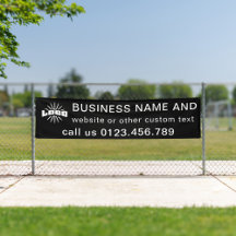 Black Business logotyp Company utomhus 10'long Vin