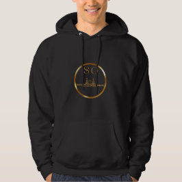 Black Business logotyp QR-kod Företagsbyte Manar Hoodie