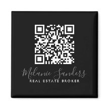 BLACK Business REAL GODS Magnet med QR CODE