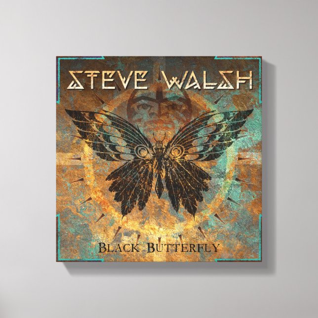 Black Butterfly Artwork på Canvas (Framsida)