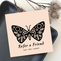Black Butterfly Logotyp &  Rosa Beauty Salon