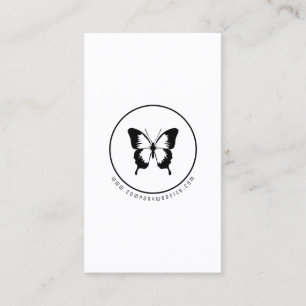 Black Butterfly-Logotyp Visitkort