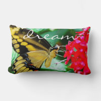 Black Butterfly Photo Dream-skript med fet Gult