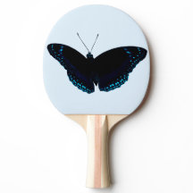 Black Butterfly Ping Pong Paddle