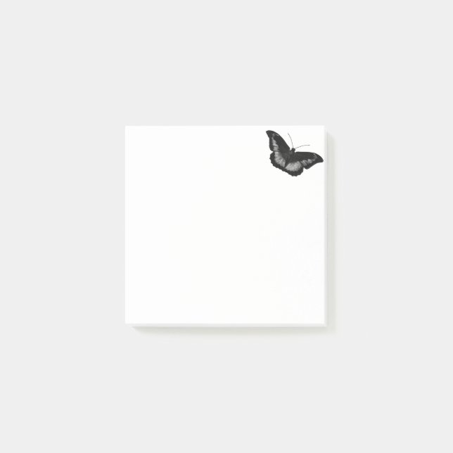 Black Butterfly Post-it® Notes Post-it Block (Framsida)