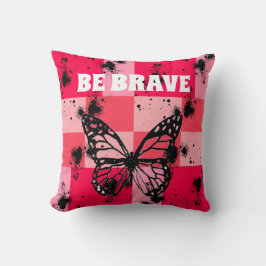 Black butterfly Sweet Modern candy abstract art Kudde