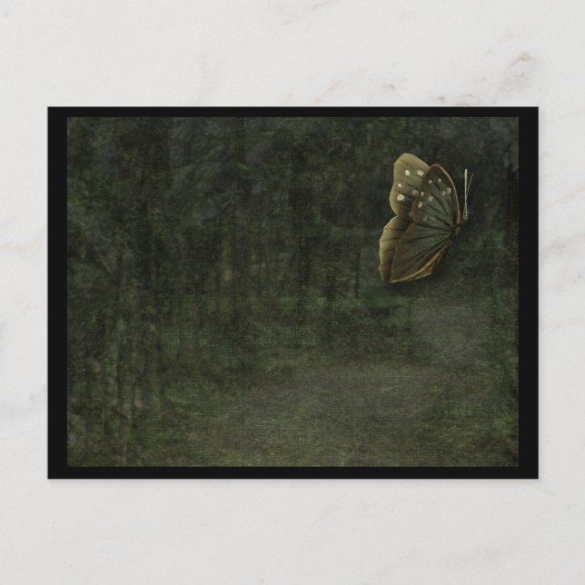 Black Butterfly-vykort Vykort (Framsida)