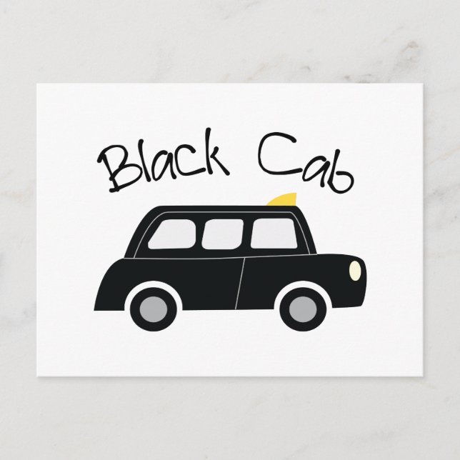 Black Cab Vykort (Framsida)