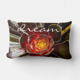 Black Cactus Photo Dream Quote-skript fet modern Lumbarkudde