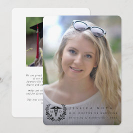 Black Caduceus MD Doktor i Medicine Studenten Meddelande