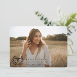 Black Caduceus MD Doktor i Medicine Studenten Meddelande