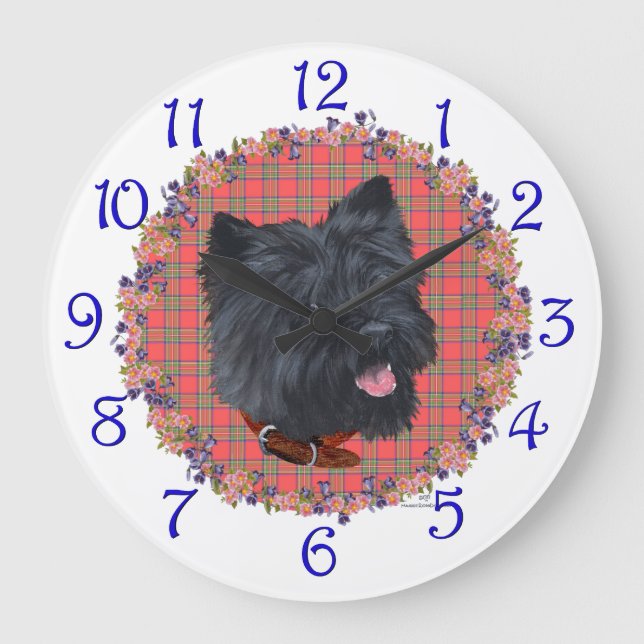 Black Cairn Head Study Stor Klocka (Framsida)