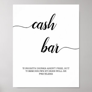Black Calligraphy Pengarar Pub Sign Poster