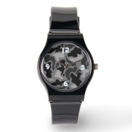 Black Camo Numered Boys Watch Armbandsur