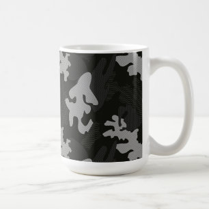 Black Camouflage Mönster Kaffemugg