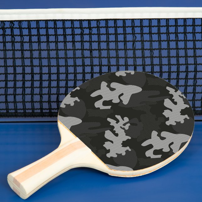 Black Camouflage Mönster Pingisracket (Insitu)