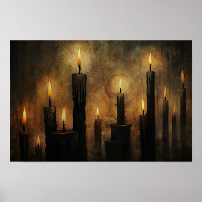Black Candles Gothic Poster (Framsidan)