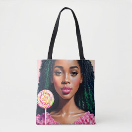 Black Candy Girl Lollipop Beauty Tygkasse