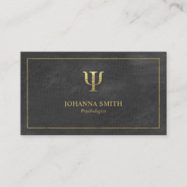 Black Canvas Golden Ram-psykologen Psi-symbol Tidsbeställning Kort