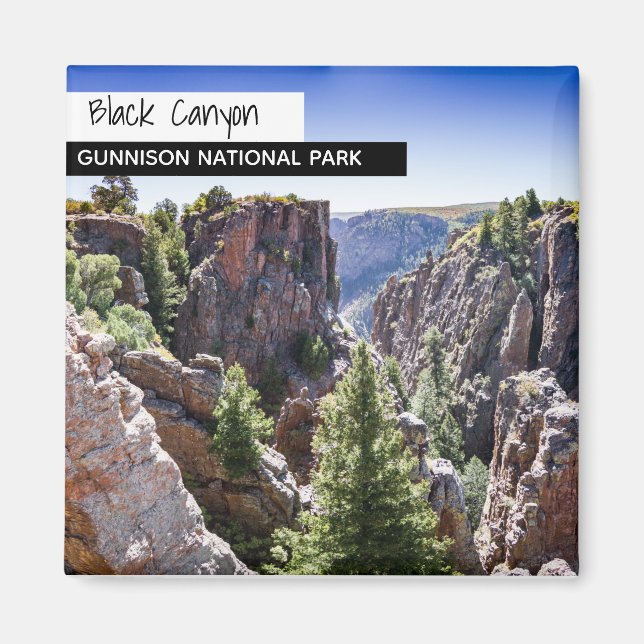Black Canyon, Gunnison National Park Colorado Magnet (Framsidan)