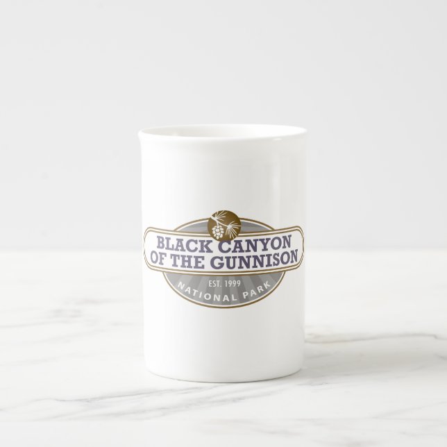 Black Canyon Gunnison nationalpark Benporslin Mugg (Framsidan)