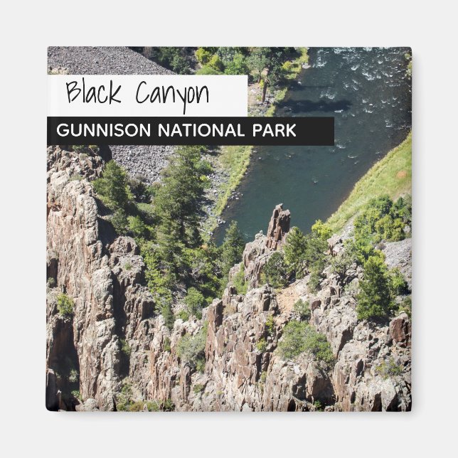 Black Canyon, Gunnison nationalpark Magnet (Framsidan)