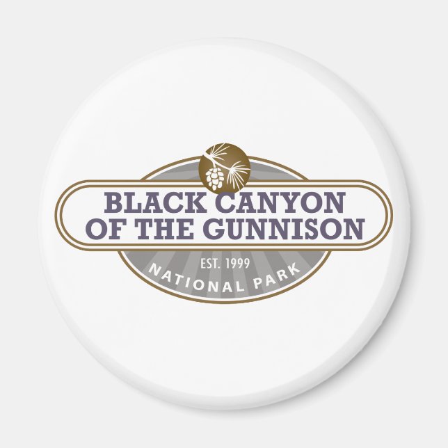 Black Canyon Gunnison nationalpark Magnet (Framsidan)
