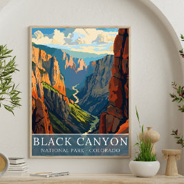 Black Canyon National Park – Colorado Scenic Poster