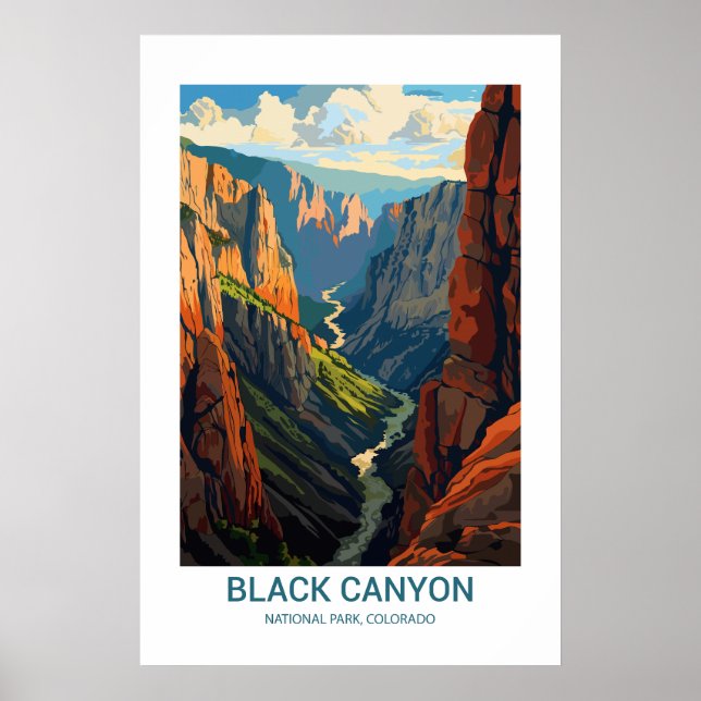 Black Canyon National Park Colorado USA Poster (Framsidan)