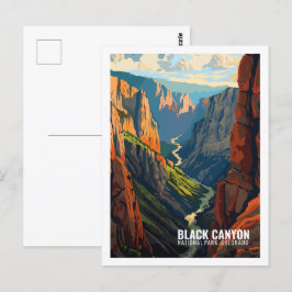 Black Canyon National Park Colorado USA Vykort