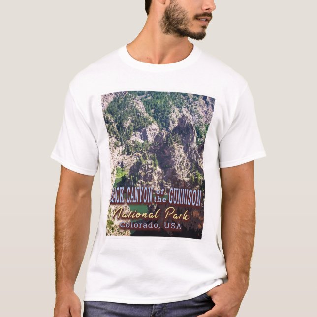 BLACK CANYON OF THE GUNNISON NATIONAL PARK T SHIRT (Framsida)