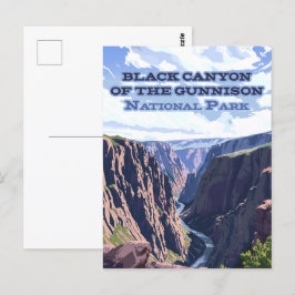 Black Canyon of the Gunnison nationalpark CO Vykort