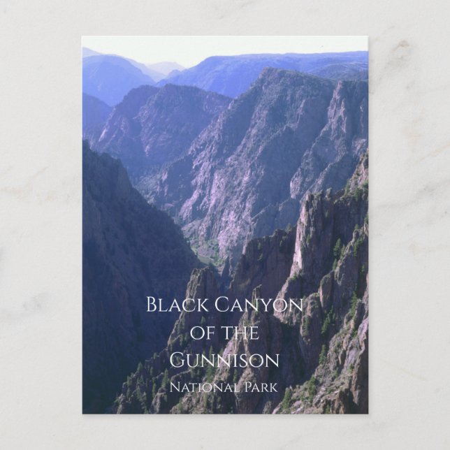 Black Canyon of the Gunnison nationalpark Vykort (Framsida)