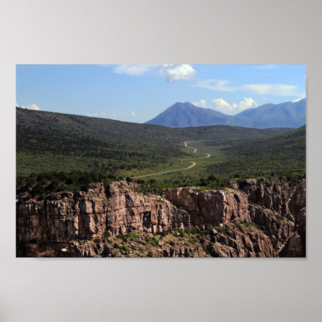 Black Canyon Road i Colorado Poster (Framsidan)