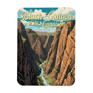 Black Canyon the Gunnison National Park Art Magnet
