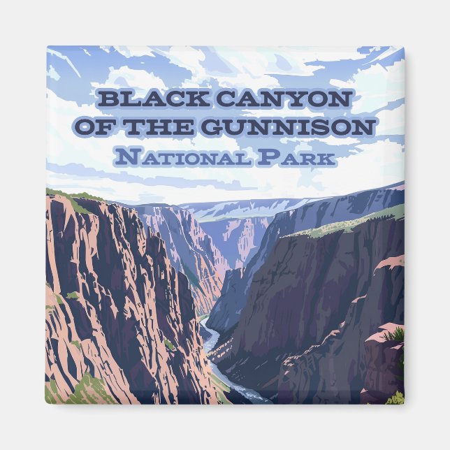 Black Canyon the Gunnison National Park CO Magnet (Framsidan)