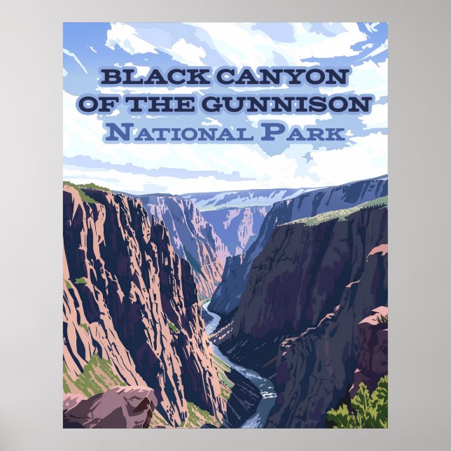 Black Canyon the Gunnison National Park CO Poster (Framsidan)