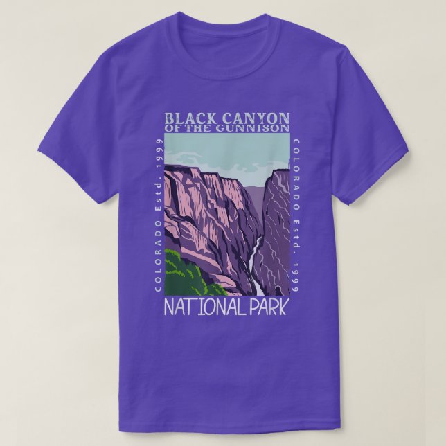 Black Canyon the Gunnison National Park Colorad T Shirt (Design framsida)
