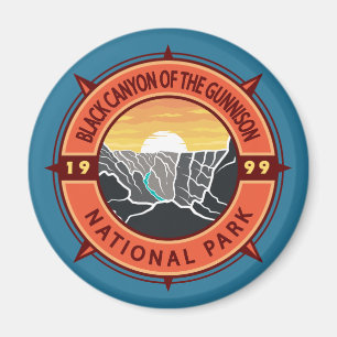Black Canyon the Gunnison National Park Compass Magnet