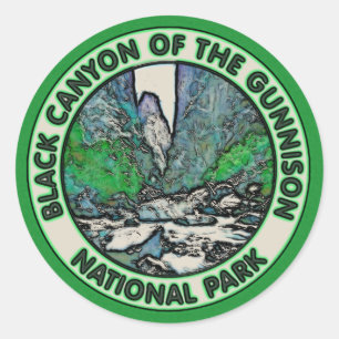 Black Canyon the Gunnison National Park Runt Klistermärke