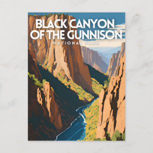 Black Canyon the Gunnison National Park Traditi Vykort