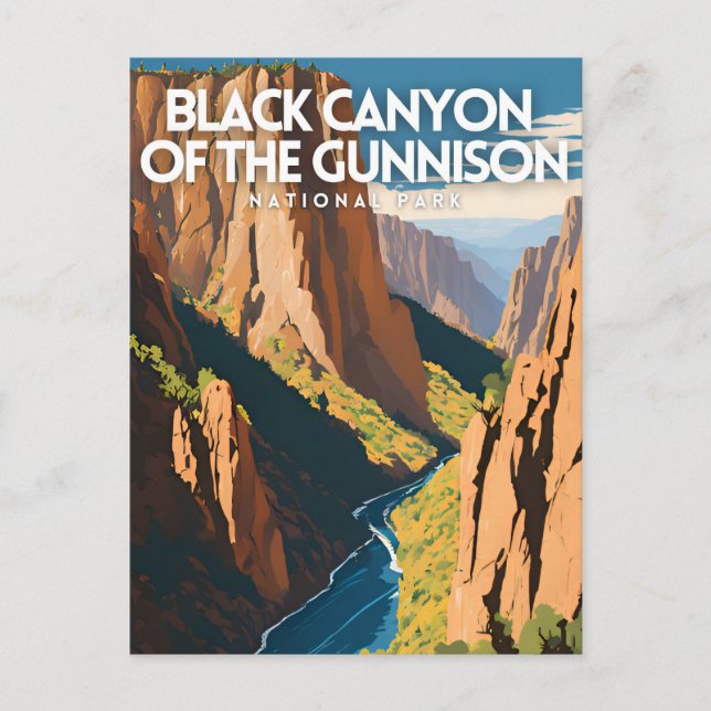 Black Canyon the Gunnison National Park Traditi Vykort (Framsida)