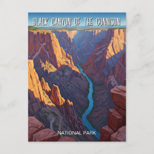 Black Canyon the Gunnison National Park Travel Vykort